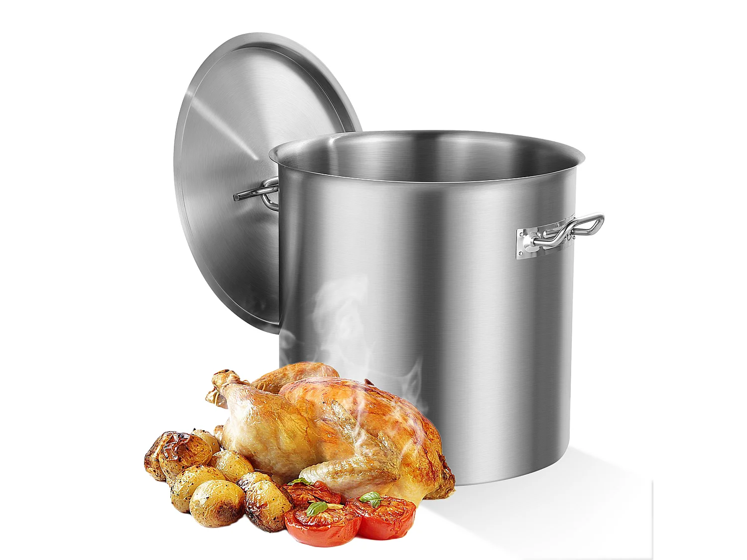 Garnek ze Stali Nierdzewnej SucceBuy, 50,1 l, z Pokrywką i Uchwytem 4268178 - obrazek 1