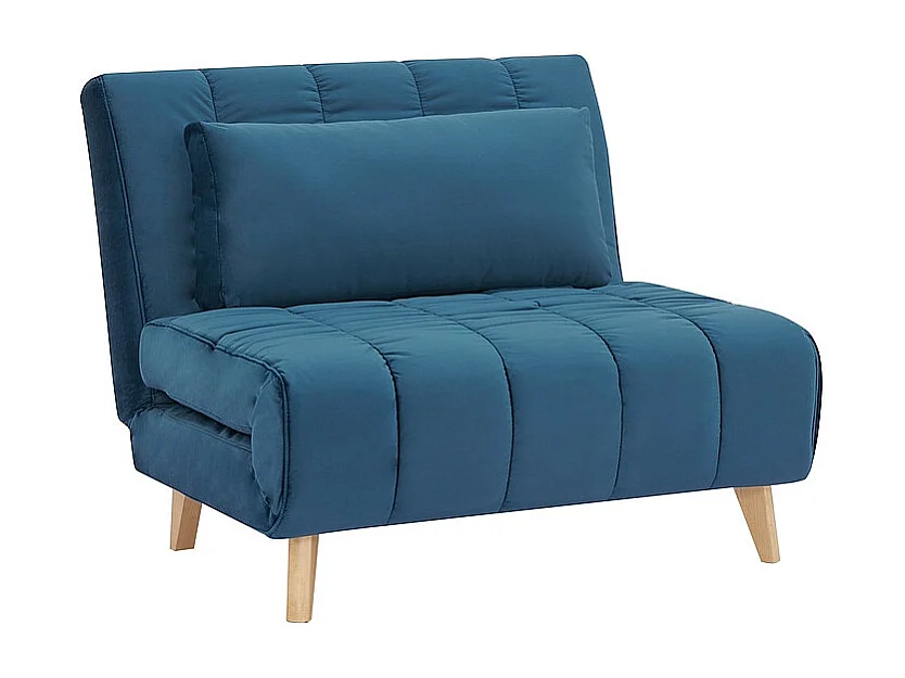 Fotel rozkładany BILLY VELVET niebieski 4282824