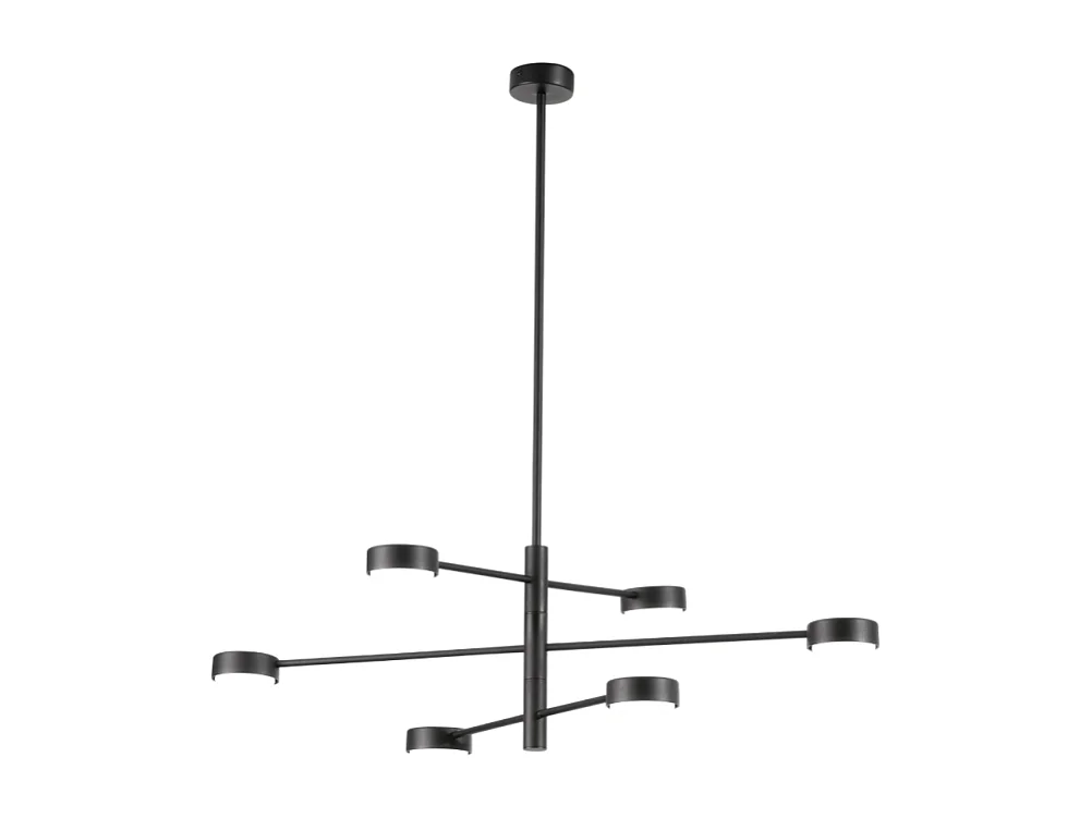Lampa sufitowa Eclipsia Black - d850x845mm 6xGX53 - Elegancka metalowa lampa wisząca 4284514 - obrazek 1