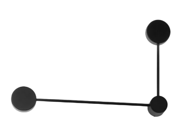 Kinkiet Eclipsia Black - 325x520x64mm 2xGX53 - Dwuramienny metalowy kinkiet - Długie ramię po lewej stronie 4284515 - obrazek 1