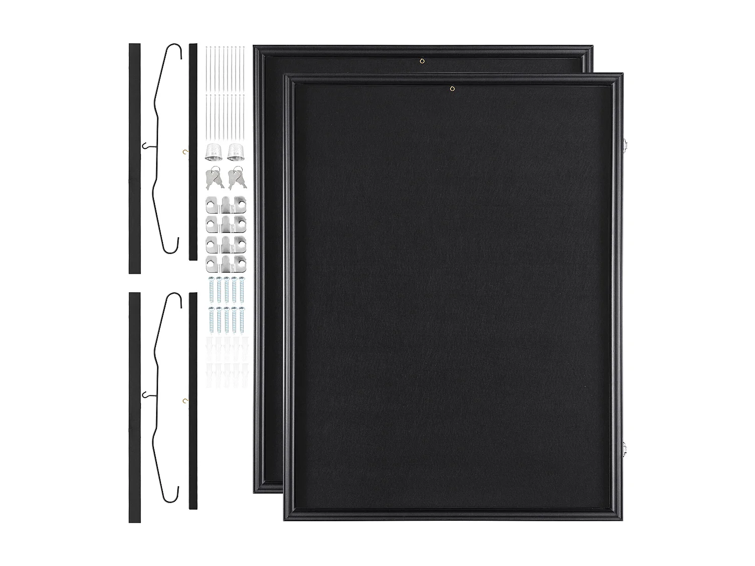 Gablota SucceBuy Witryna na Koszulki 2 Sztuki, Wymiary 59 x 79 x 3.8cm, Pudełko Cieni na Koszulki z Zamkiem 4293973 - obrazek 1