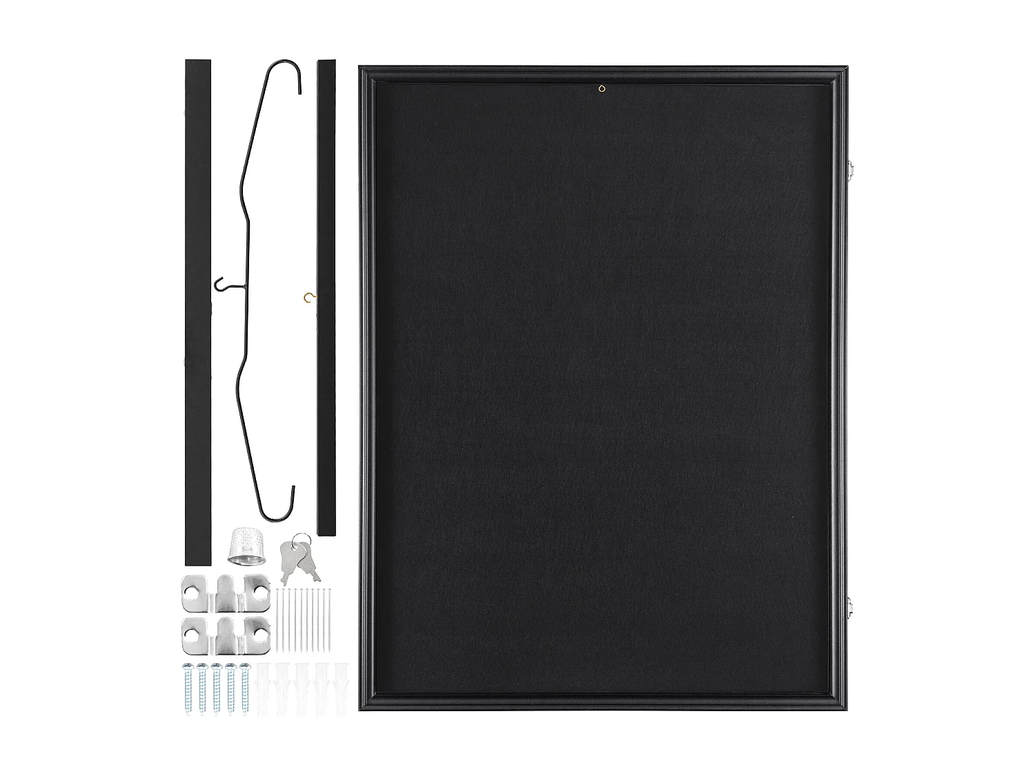 Gablota SucceBuy Witryna na Koszulki Oprawione, Wymiary 61 x 81 x 3.8cm, Pudełko Cieni na Koszulki z Zamkiem 4293972 - obrazek 1