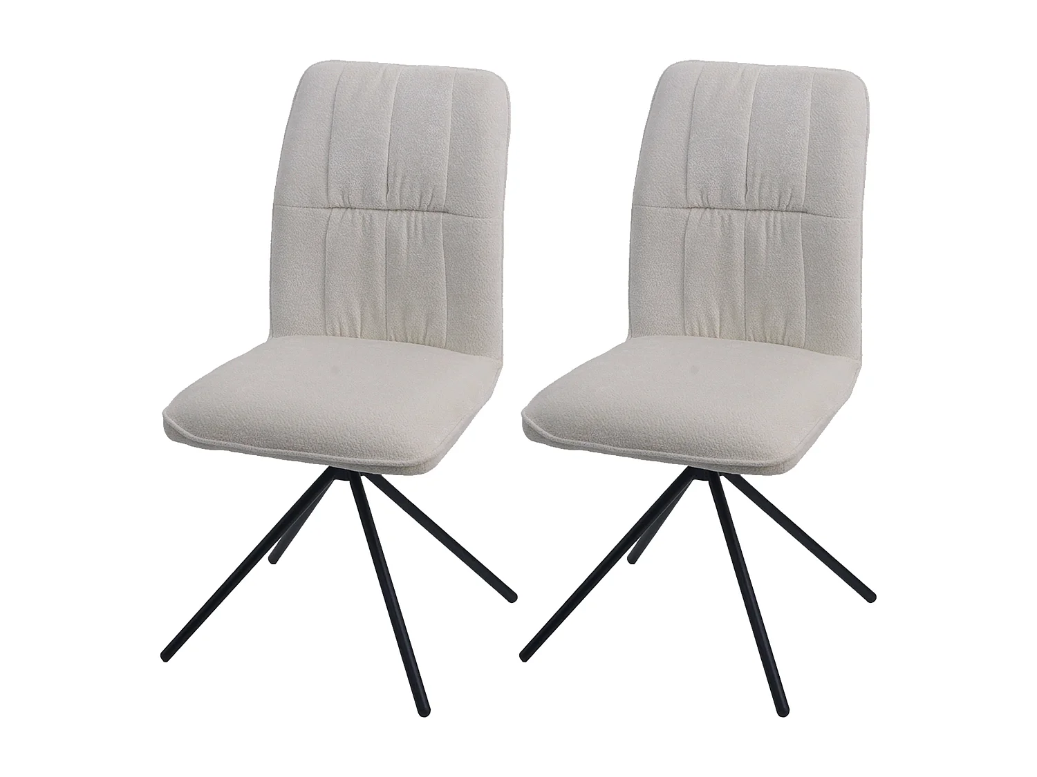 Krzesło do jadalni MCW-N99 (zestaw 2 szt.), kremowe 4154938 - obrazek 1