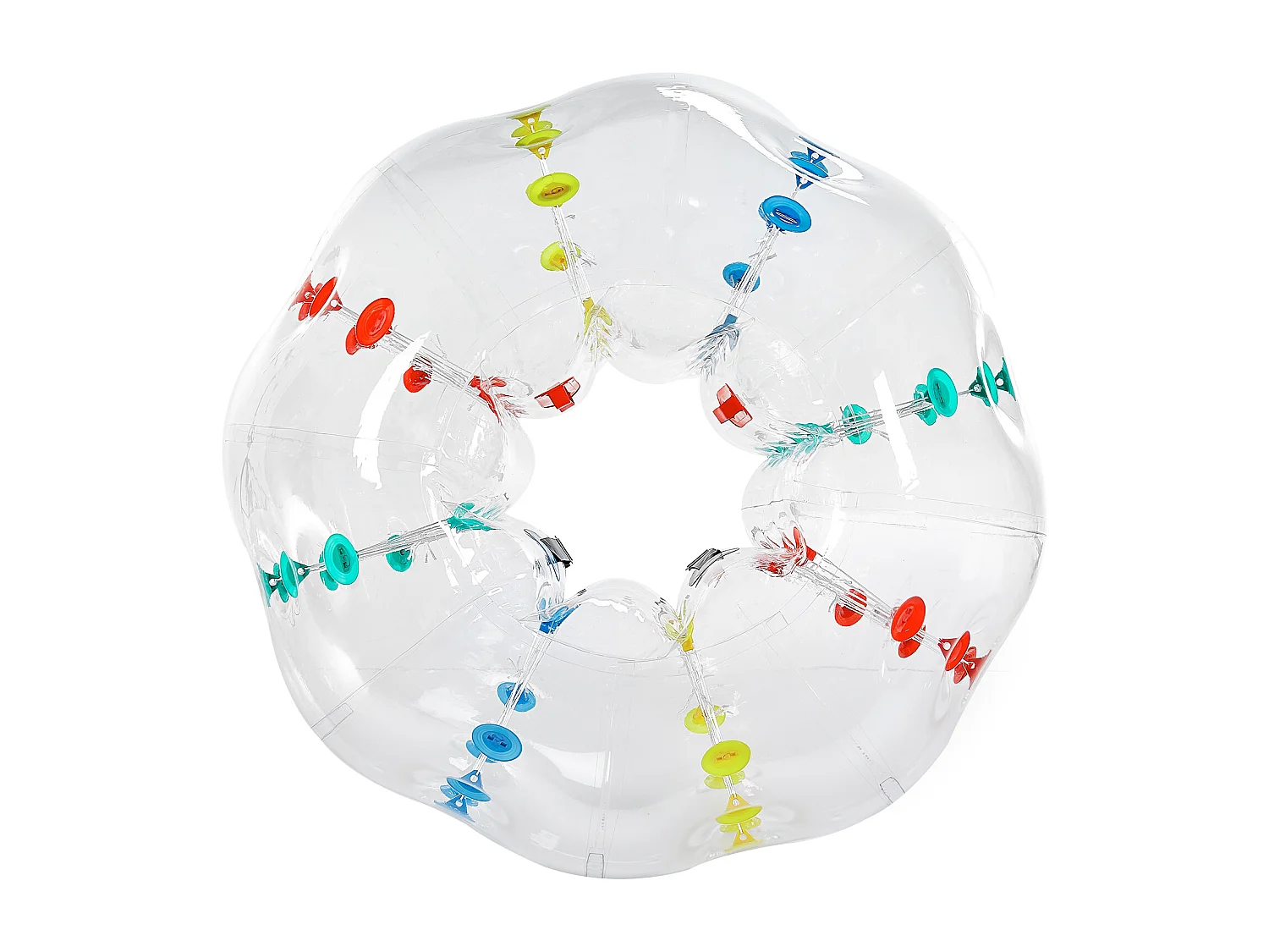 Balon Napompowany SucceBuy Balon Bumper (1 Sztuka) 1.5 m, Balon PVC 0.08cm Grubości do Gier Zespołowych, Parku i Podwórka, Wielokolorowy 4385325
