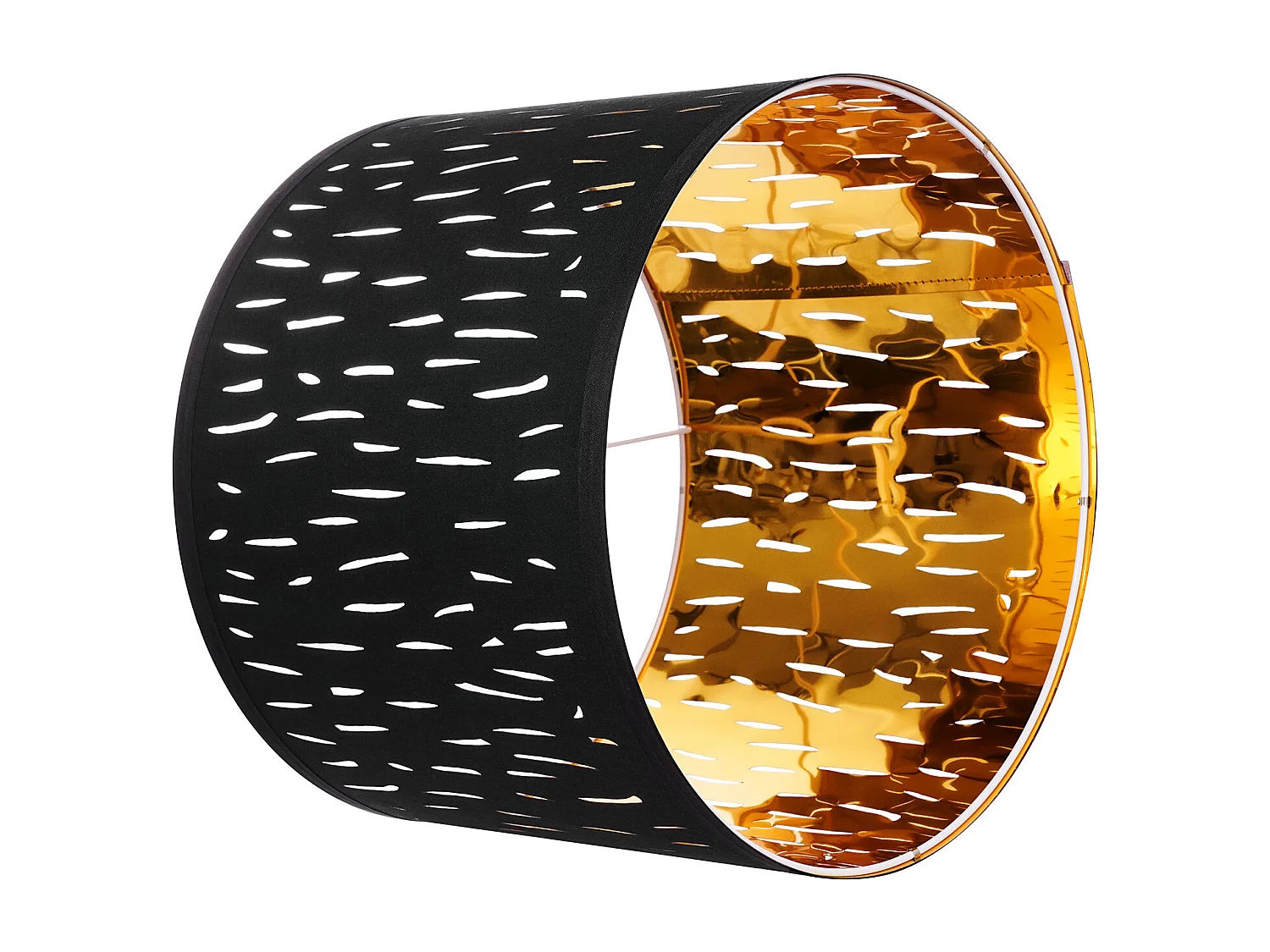 Abażur Bębnowy SucceBuy, 2 Sztuki, 33 x 33 x 25 cm, Średni Abażur Zamienny z Lnu do Lamp Stołowych, Stojących i Wiszących, Czarny, Wydrążony 4396959