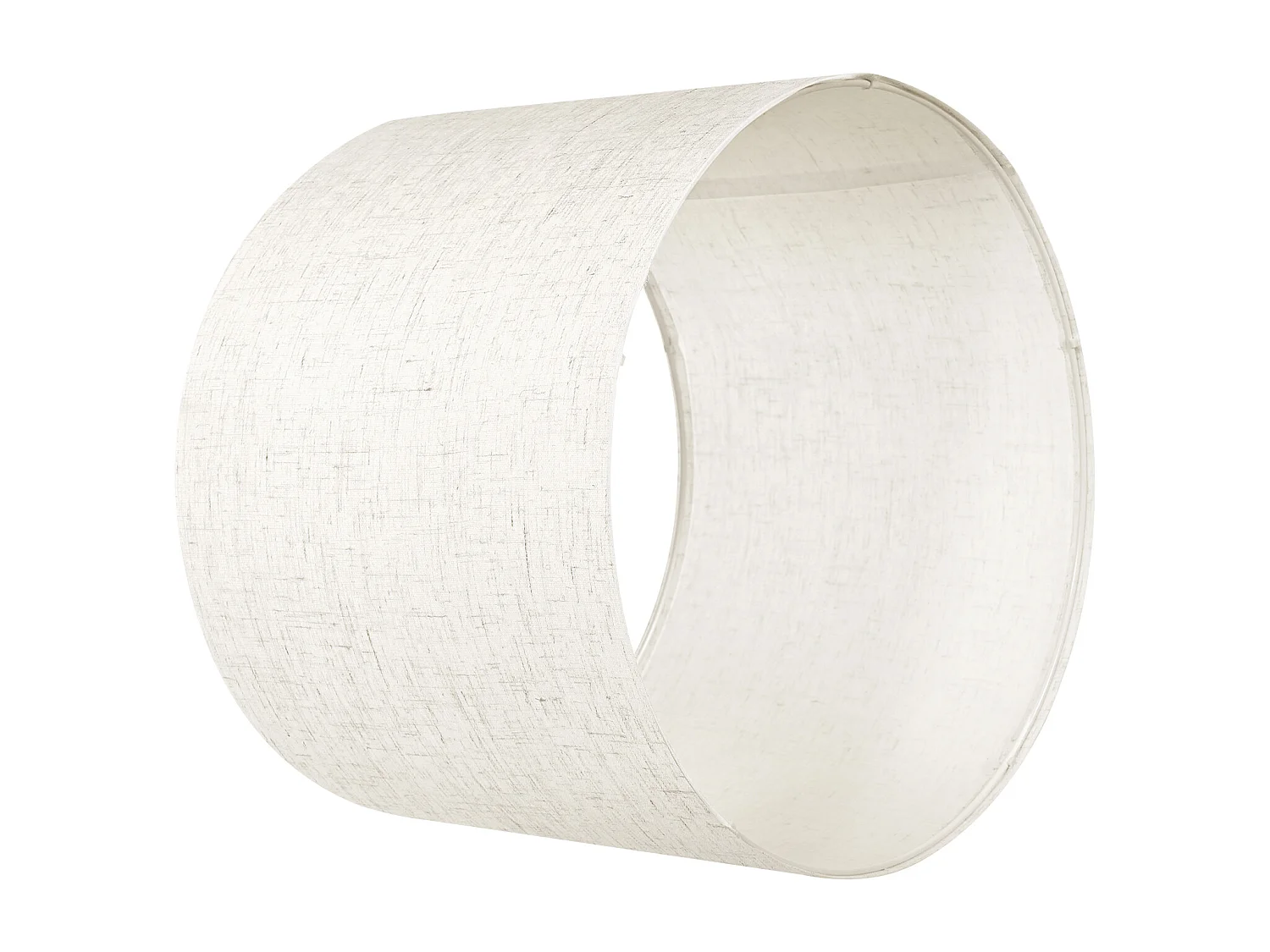 Abażur Bębnowy SucceBuy, 2 Sztuki, 33 x 33 x 25 cm, Średni Zamienny Abażur z Lnu do Lamp Stołowych, Stojących i Wiszących, Jasny Len 4396960