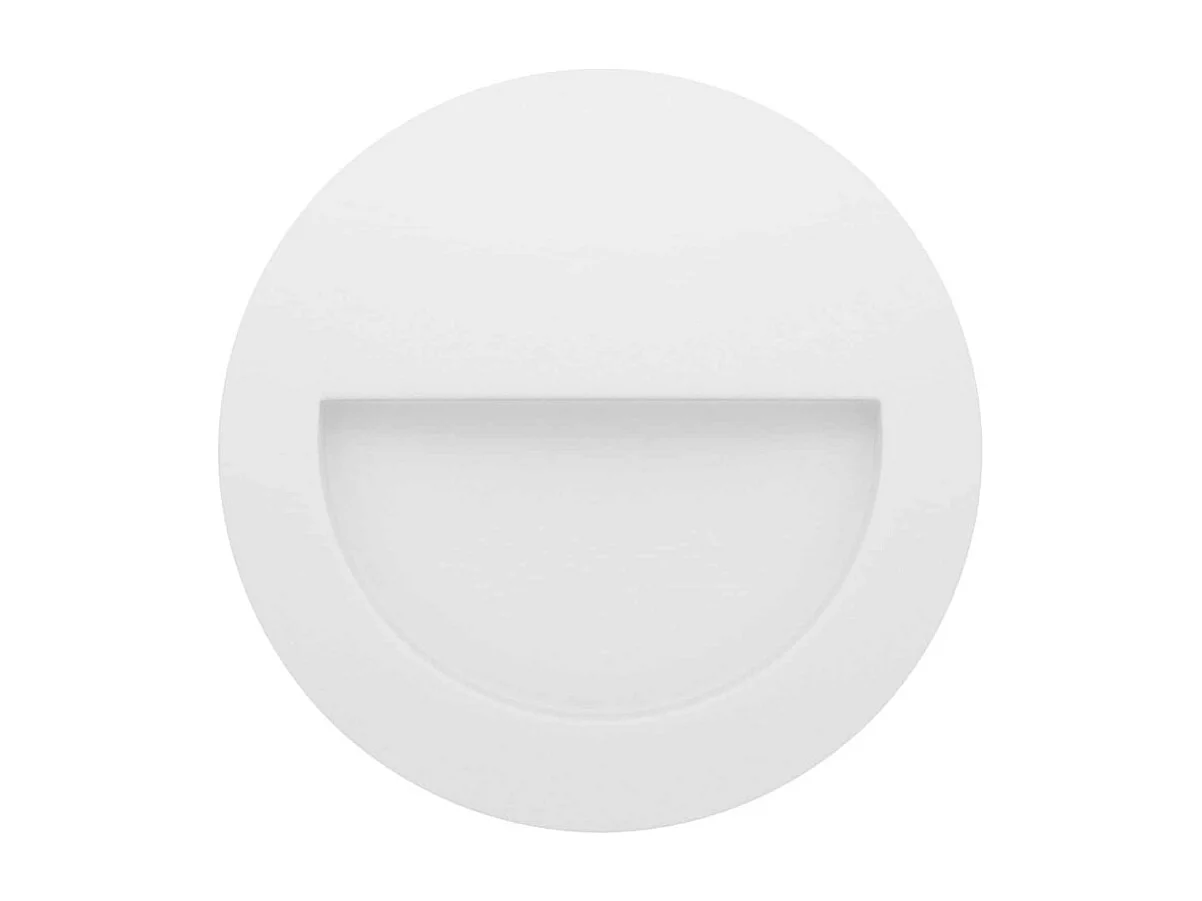 Beneito & Faure – Mis R Wall 3W LED Recessed Step Light – Okrągła lampa ścienna schodowa IP65 Switch 2700K/3200K/4000K – Biała 4539189