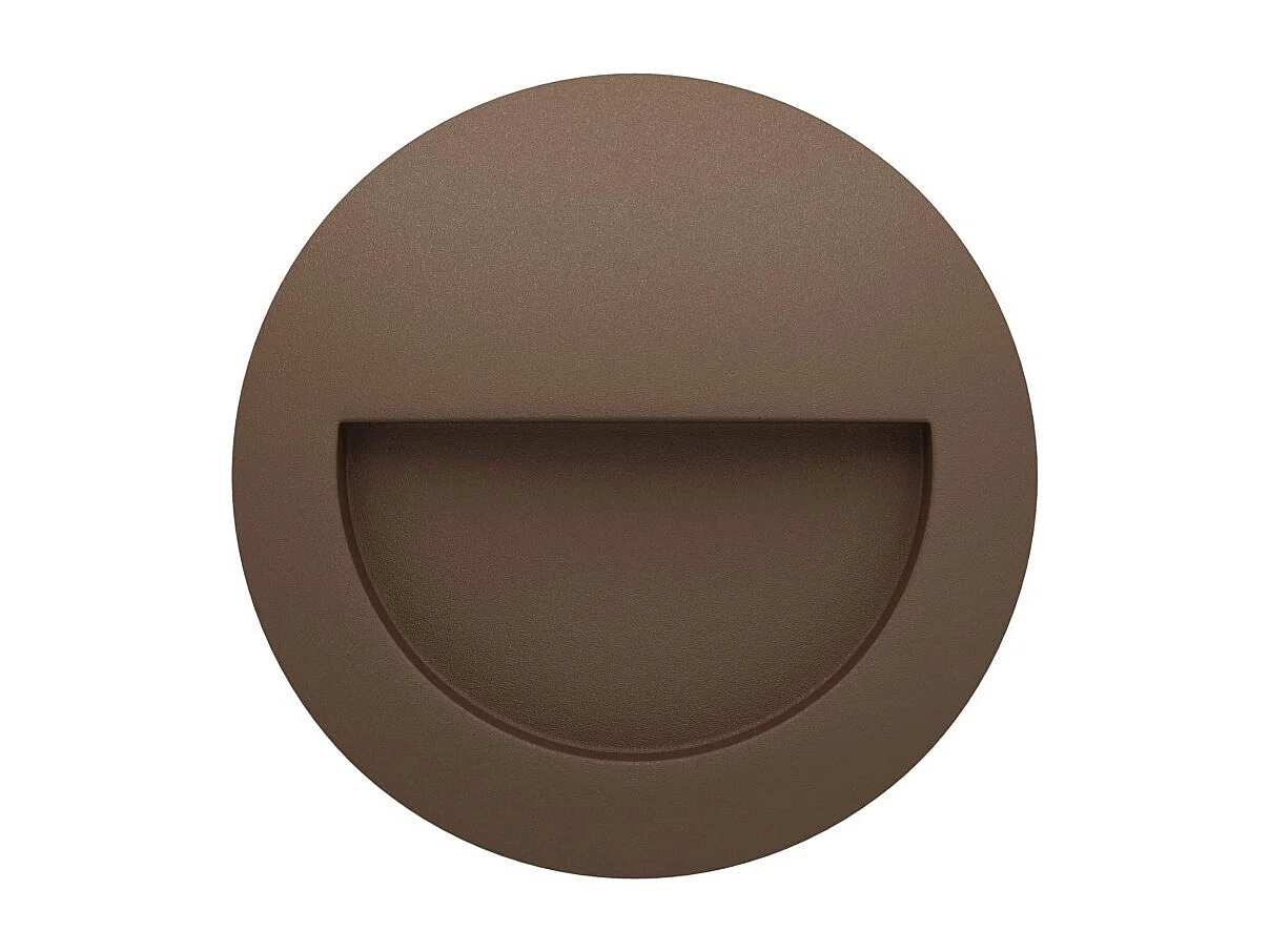 Beneito & Faure – Mis R Wall 3W LED Recessed Step Light – Round Wall Step Light IP65 Switch 2700K/3200K/4000K – Corten 4539216