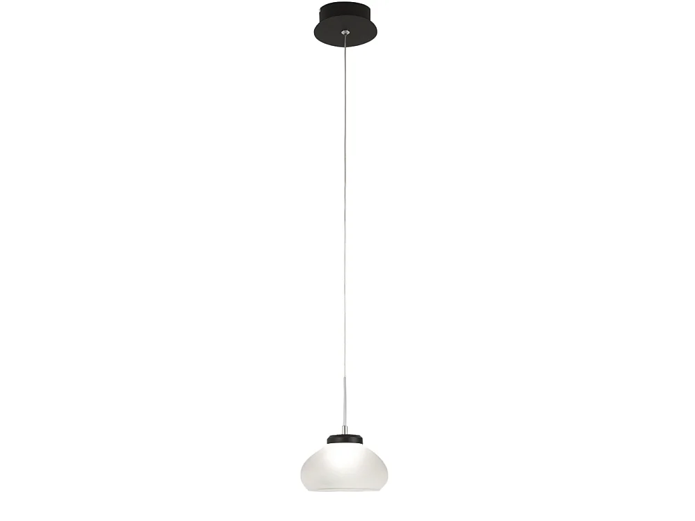 Arabella – pojedyncza lampa wisząca Fabas Luce – 8W LED – lampa sufitowa o średnicy 14 cm, biała 4540043