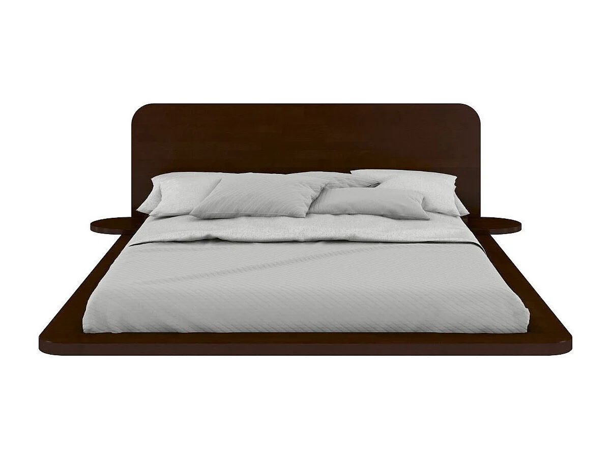 Łóżko lewitujące bukowe JAPANDIC / 180x200, kolor palisander 3598808 - obrazek 1