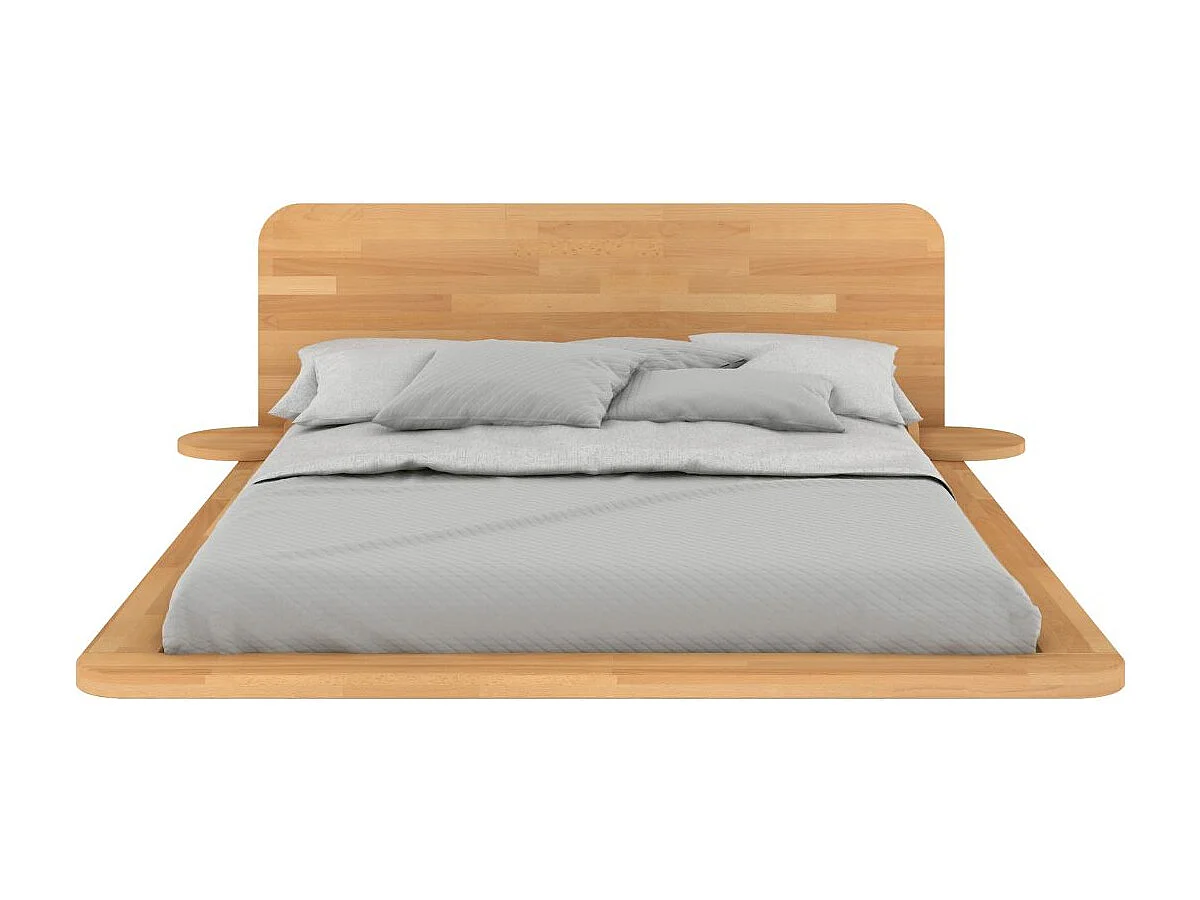 Łóżko lewitujące bukowe JAPANDIC / 140x200, kolor naturalny 3598815 - obrazek 1