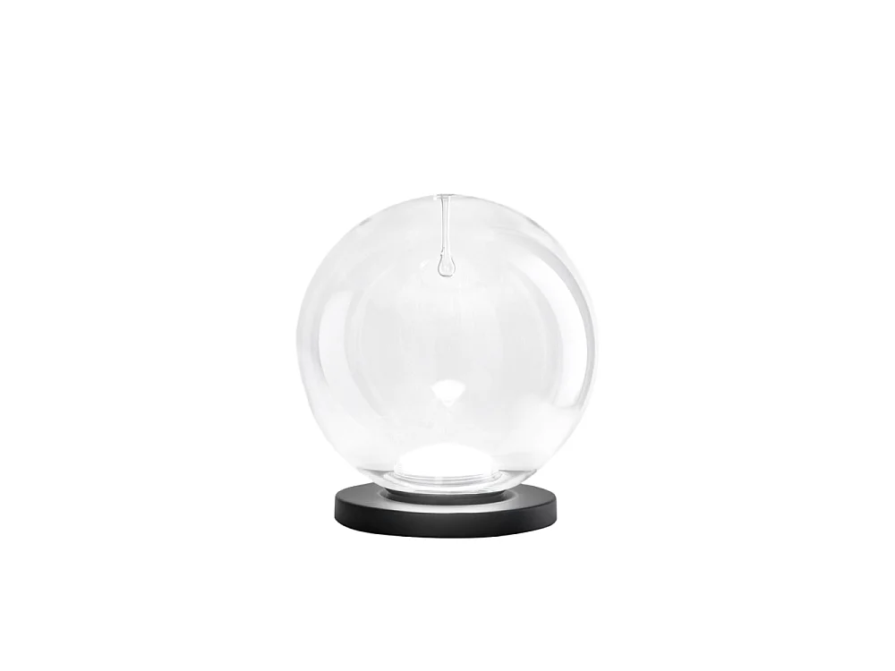 Ariel - Lampa stołowa Fabas Luce transparentna - 11W ściemnialna, dotykowa lampa LED - Przezroczyste szkło borokrzemianowe z kroplą 4621580 - obrazek 1