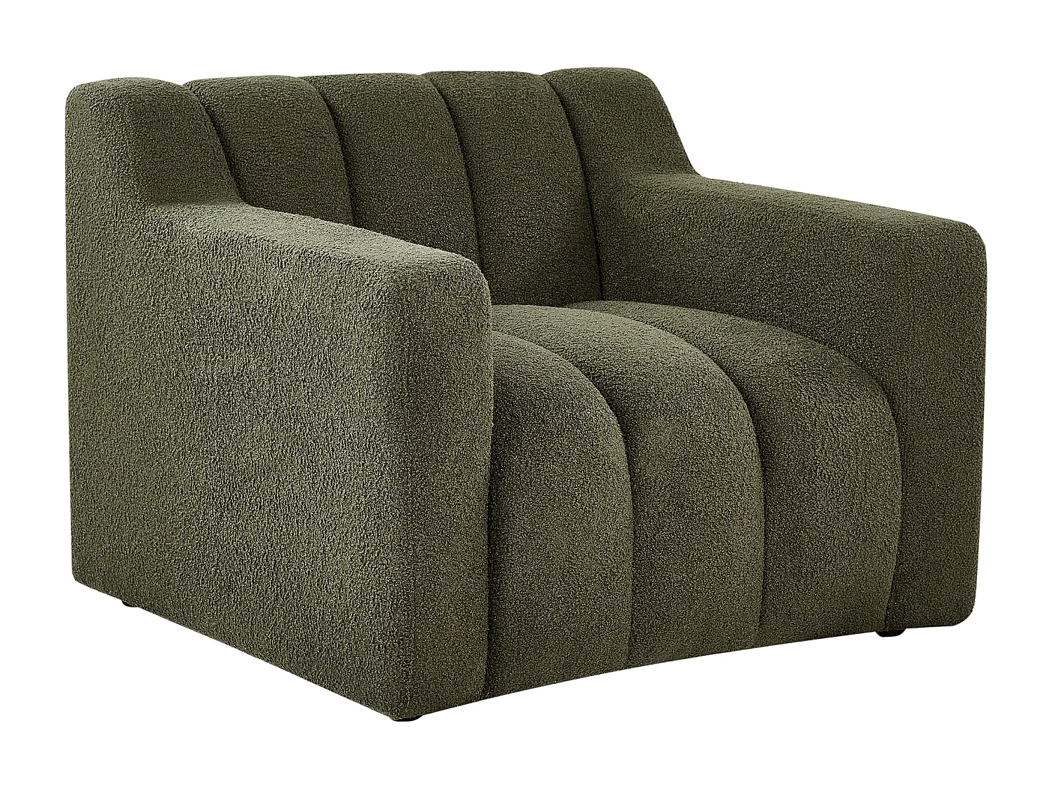 Fotel AGERUP Boucle Ciemnozielony 3877925 - obrazek 1