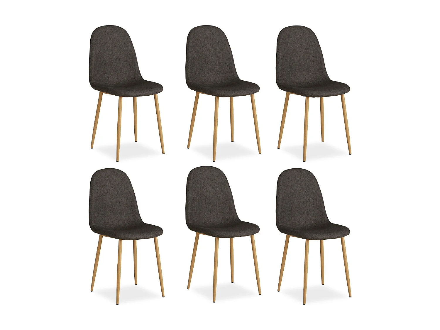 Krzesło jadalniane 44x88x45,5 cm antracyt Eames 4627420 - obrazek 1