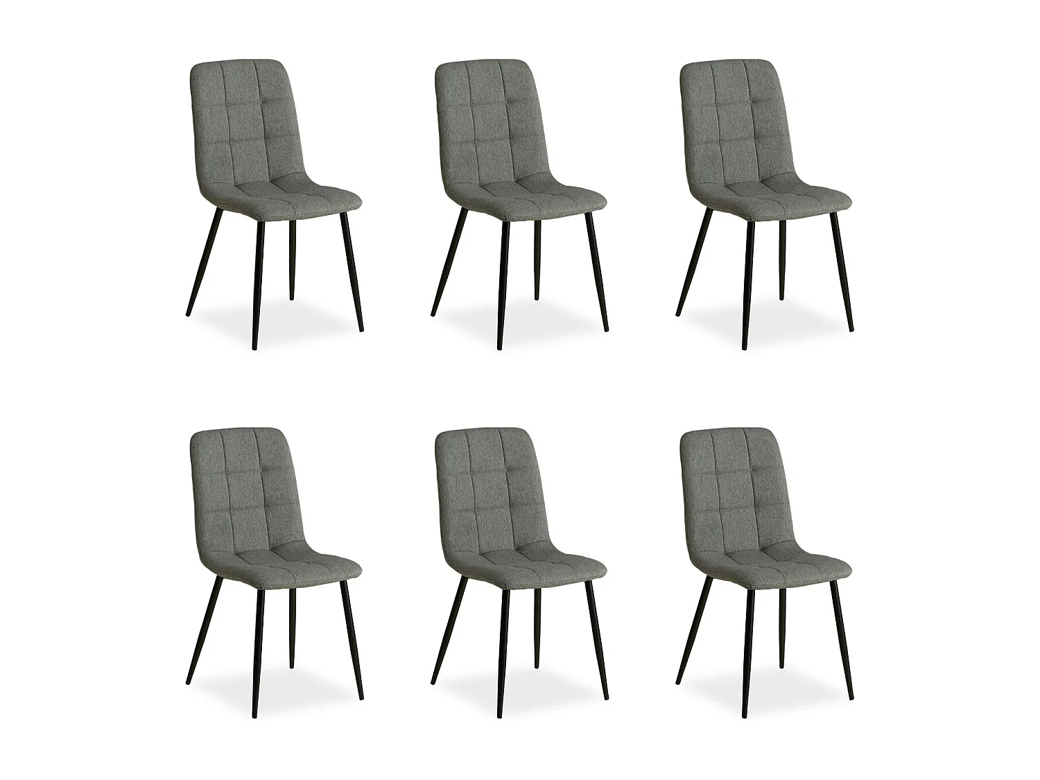 Krzesło jadalniane 43,5x88x50 cm Szare Eames 4627432 - obrazek 1