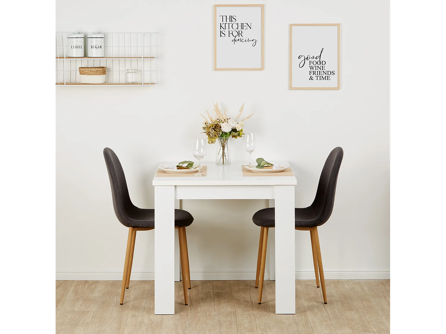 Krzesło jadalniane 44x88x45,5 cm antracyt Eames 4627445 - obrazek 1