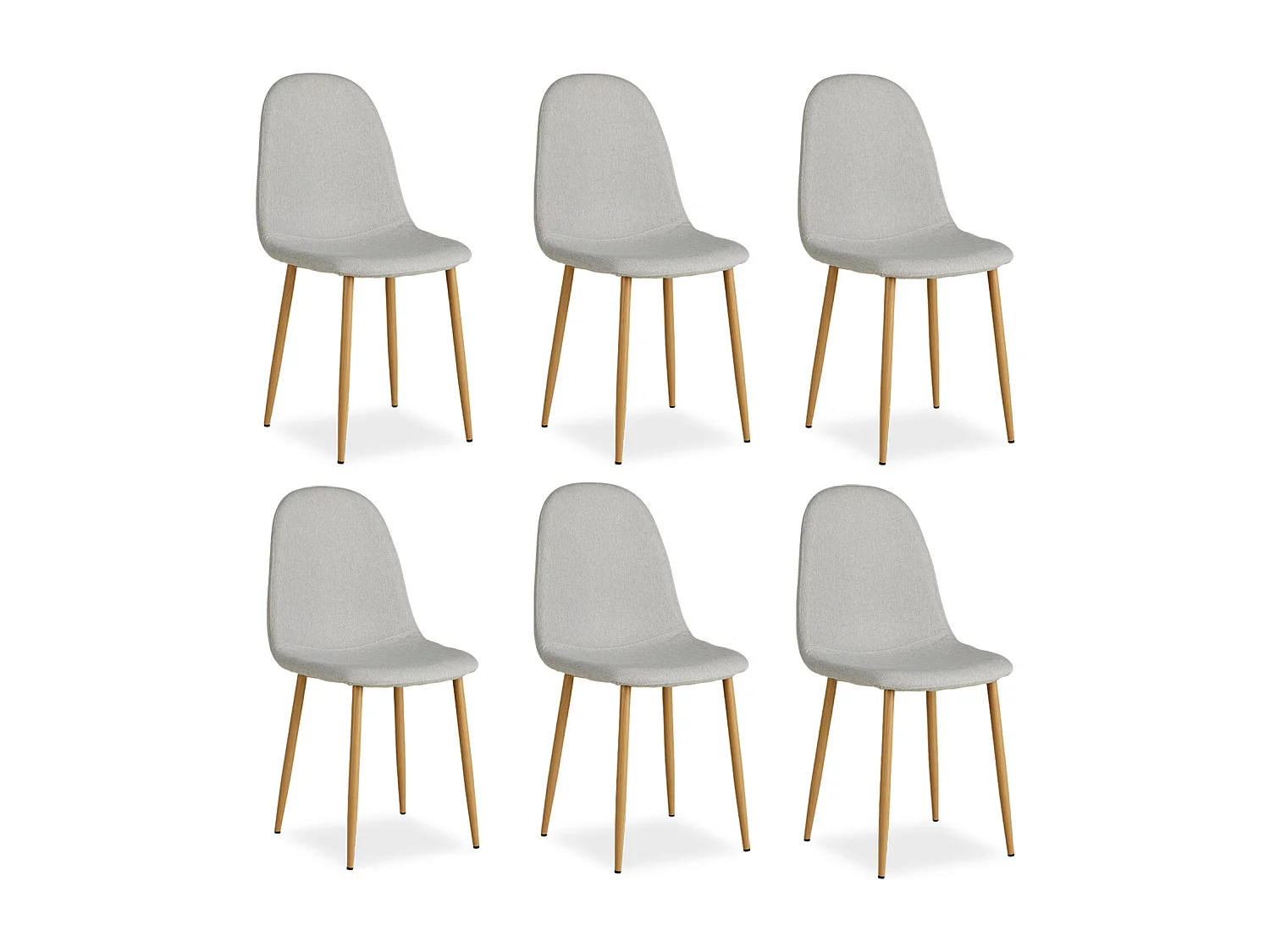 Krzesło jadalniane 44x88x45,5 cm szare Eames 4627461 - obrazek 1