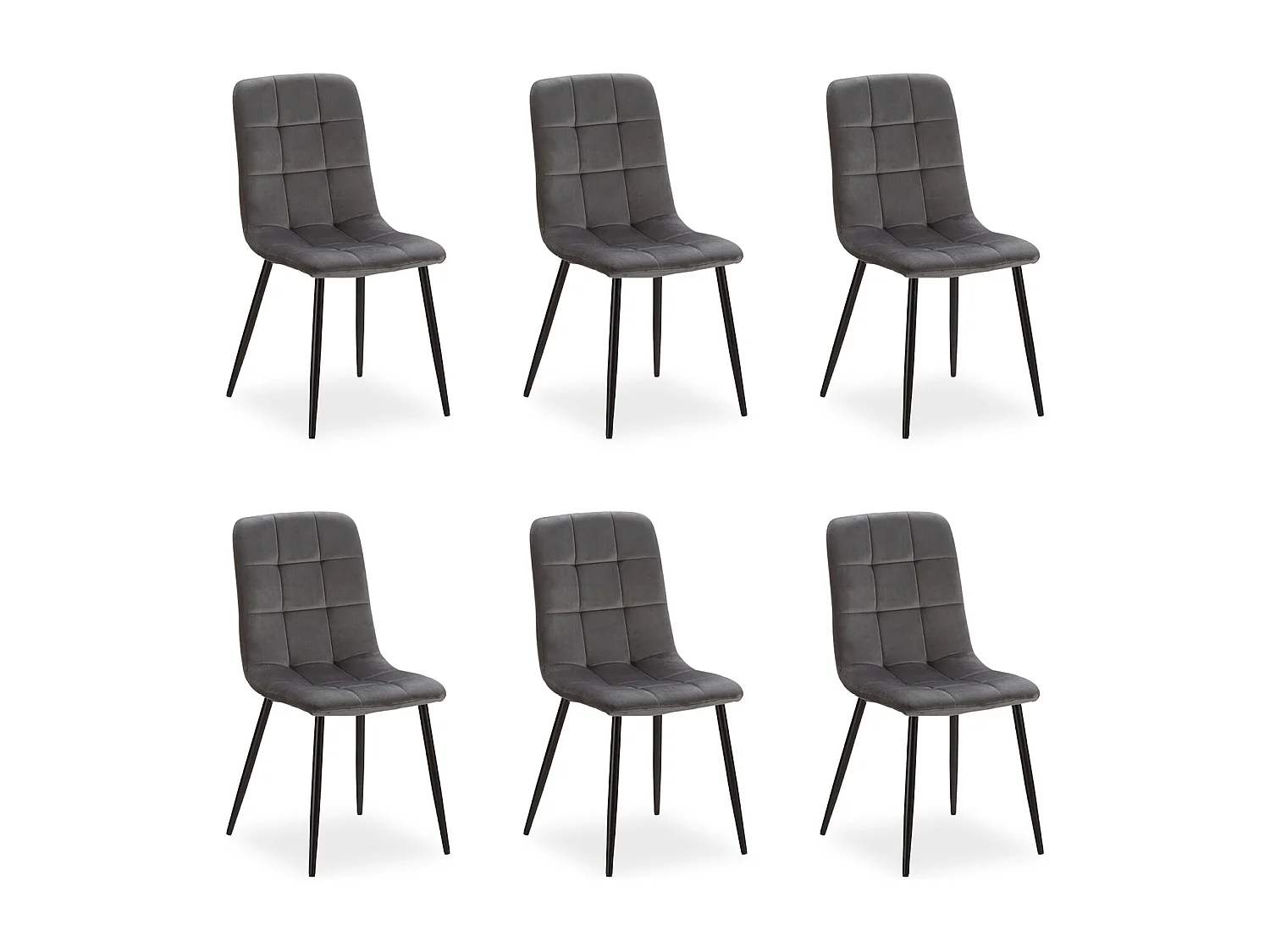 Krzesło jadalniane 43,5x88x50 cm Szare Eames 4627468 - obrazek 1
