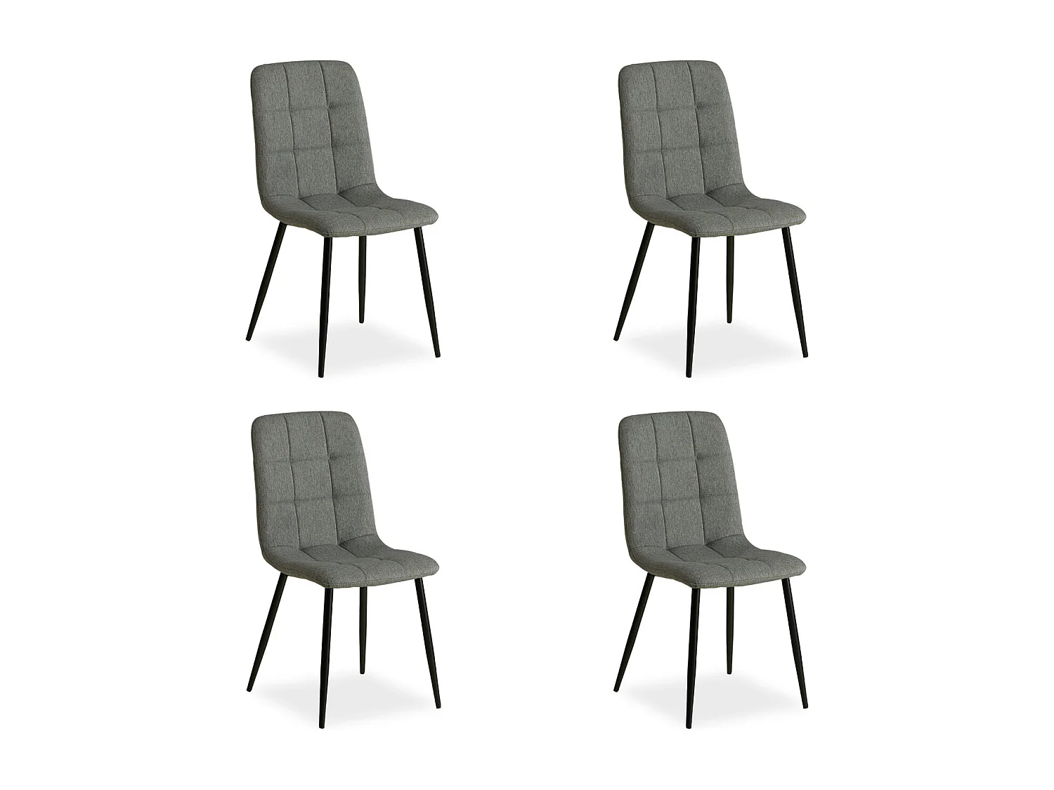 Krzesło jadalniane 43,5x88x50 cm szare Eames 4627473 - obrazek 1