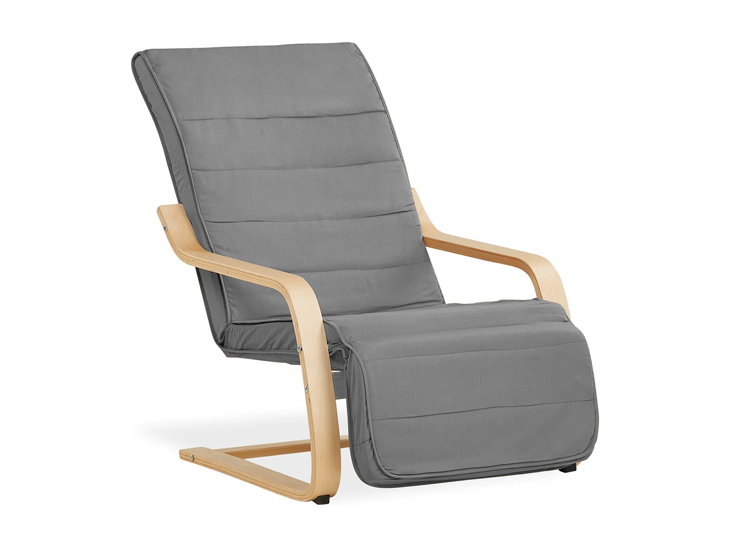 Fotel rozkładany 66,5x94x62,5 cm szary Eames 4628223 - obrazek 1