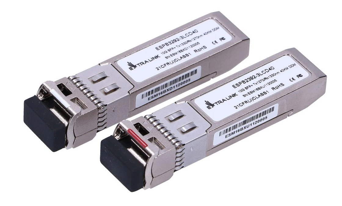 Moduł SFP+ WDM 10Gbps 1270/1330nm, single mode, 40km, LC, DOM, para Extralink SFP+ 10G - obrazek 1