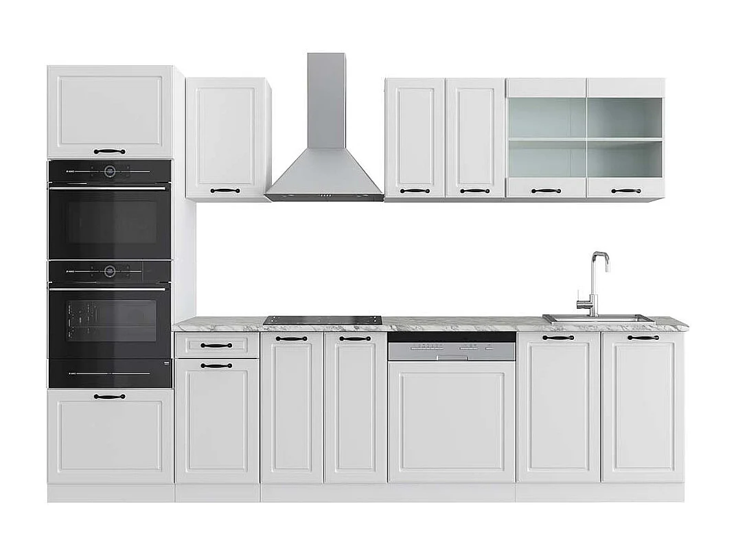 Aneks kuchenny biały dom wiejski/biały 300x60x81.6 r-line 4779979 - obrazek 1