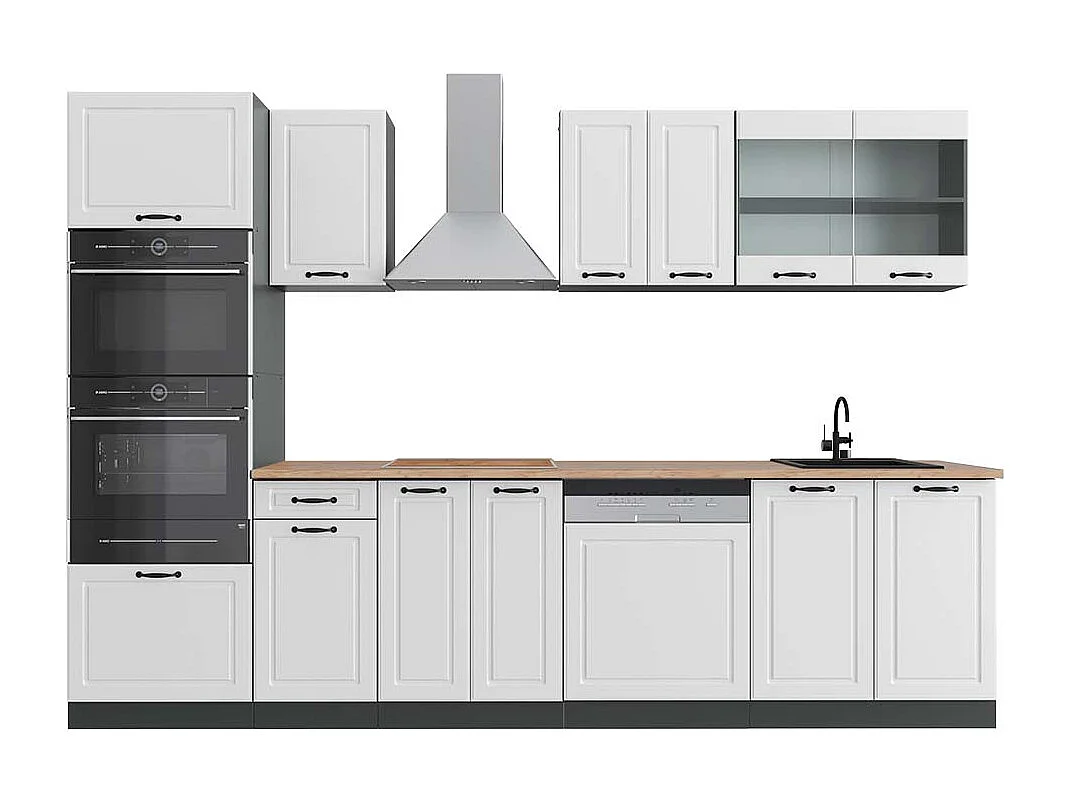 Aneks kuchenny biały dworek/antracyt 300x60x81.6 r-line 4780038 - obrazek 1