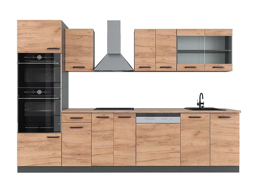 Aneks kuchenny złoty dąb power/antracyt 300x60x81.6 r-line 4780510 - obrazek 1