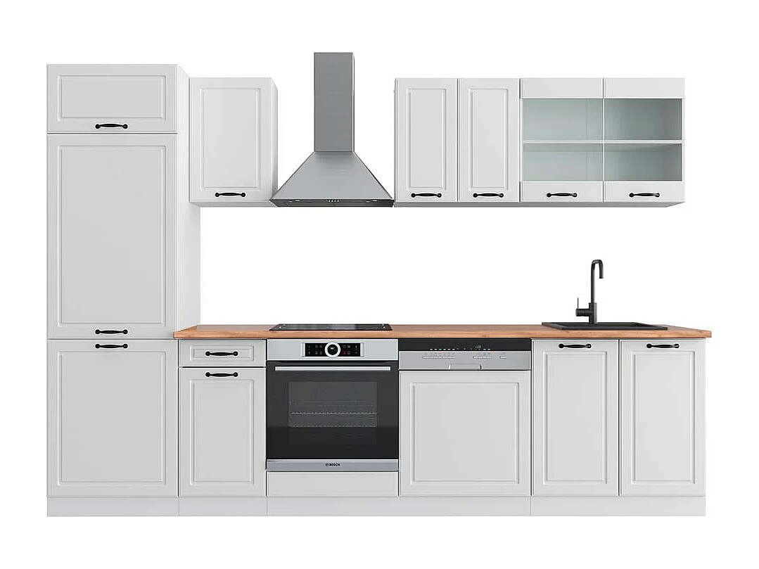 Aneks kuchenny biały dom wiejski/biały 300x60x81.6 r-line 4780624 - obrazek 1