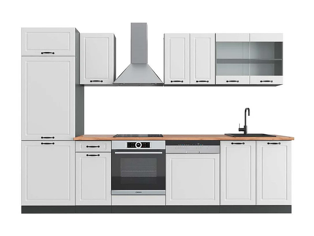 Aneks kuchenny biały dworek/antracyt 300x60x81.6 r-line 4780795 - obrazek 1