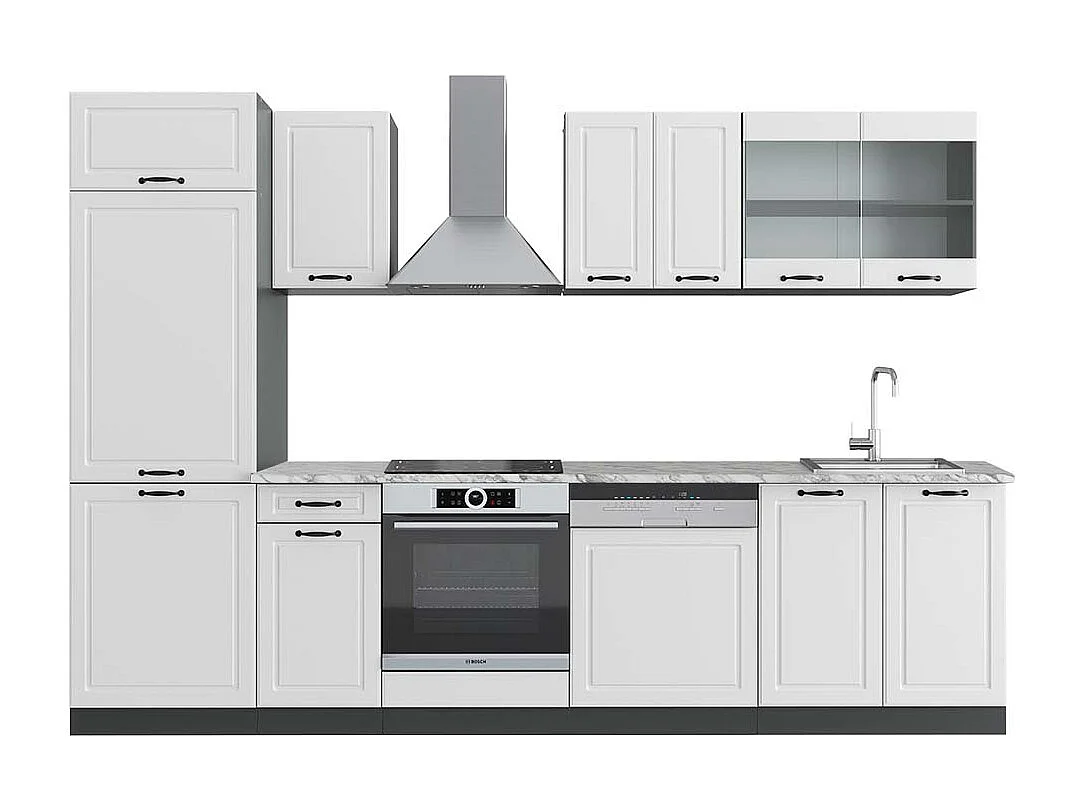 Aneks kuchenny biały dworek/antracyt 300x60x81.6 r-line 4780914 - obrazek 1