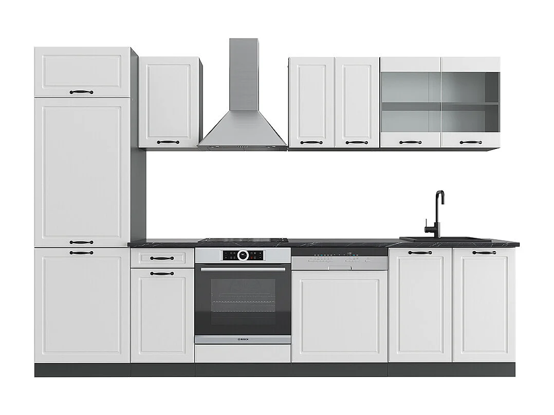 Aneks kuchenny biały dworek/antracyt 300x60x81.6 r-line 4780980 - obrazek 1