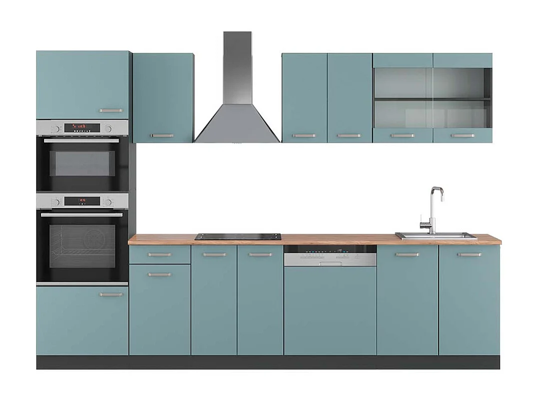 Aneks kuchenny niebiesko-szary/antracytowy 300x60x81.6 r-line 4781447 - obrazek 1