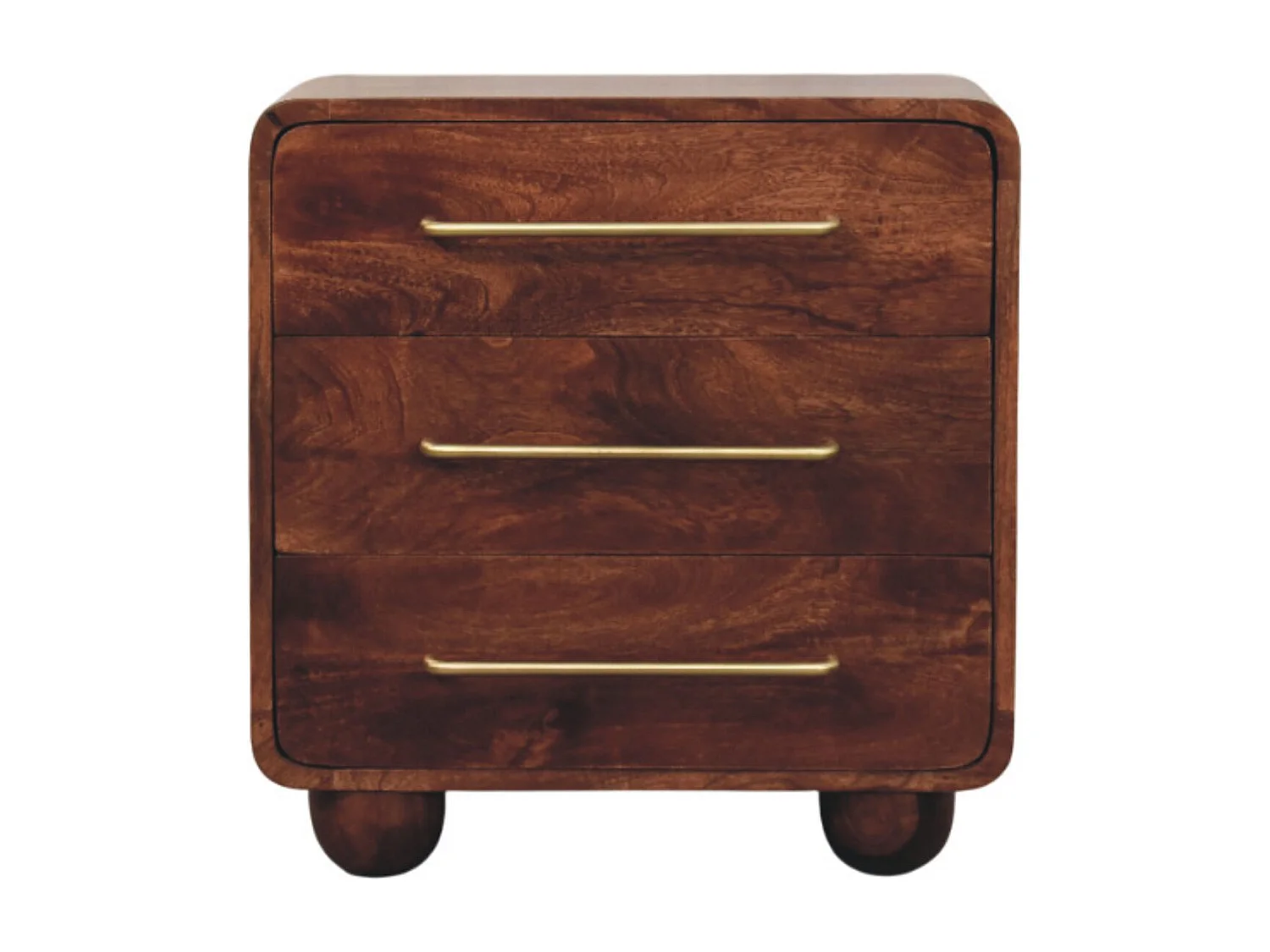 Artisan Furniture Lite drewno Komoda z 3 Szufladami o Zaokrąglonym Kształcie 4794647