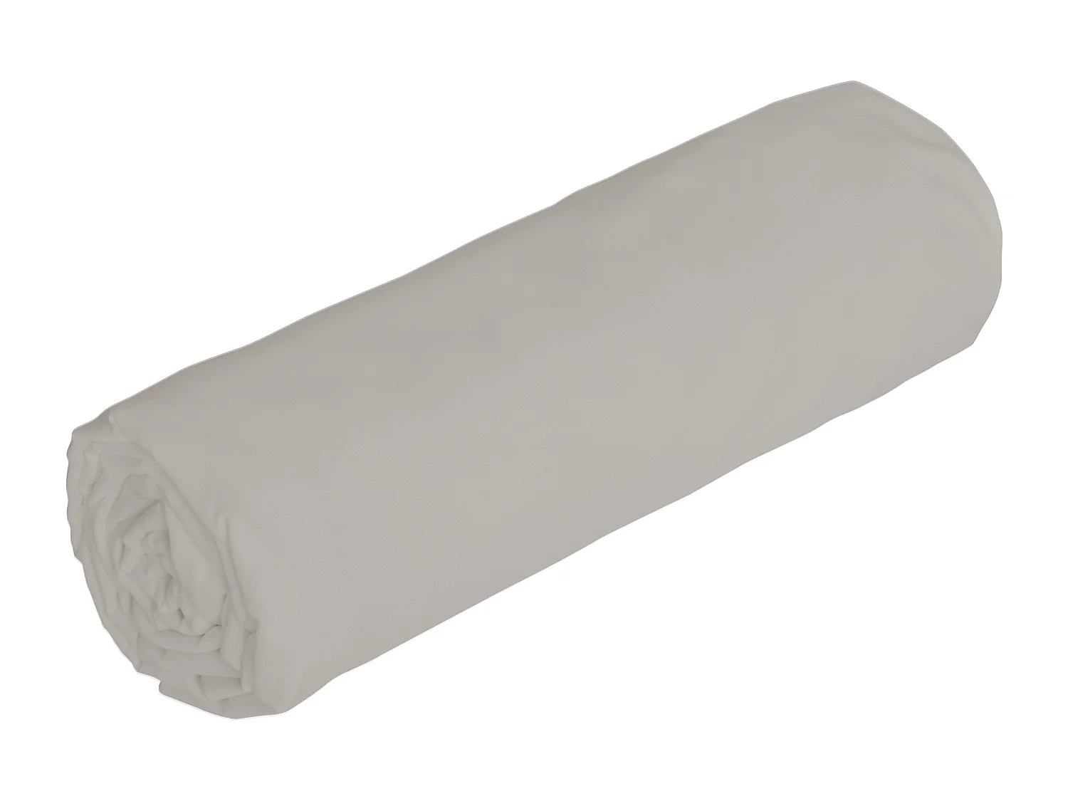 Prześcieradło z gumką z perkalu bawełnianego 80 nitek/cm² – 160 x 200 cm – Narożnik 30 cm – Kolor taupe – AGAMI od PALACIO 3904219