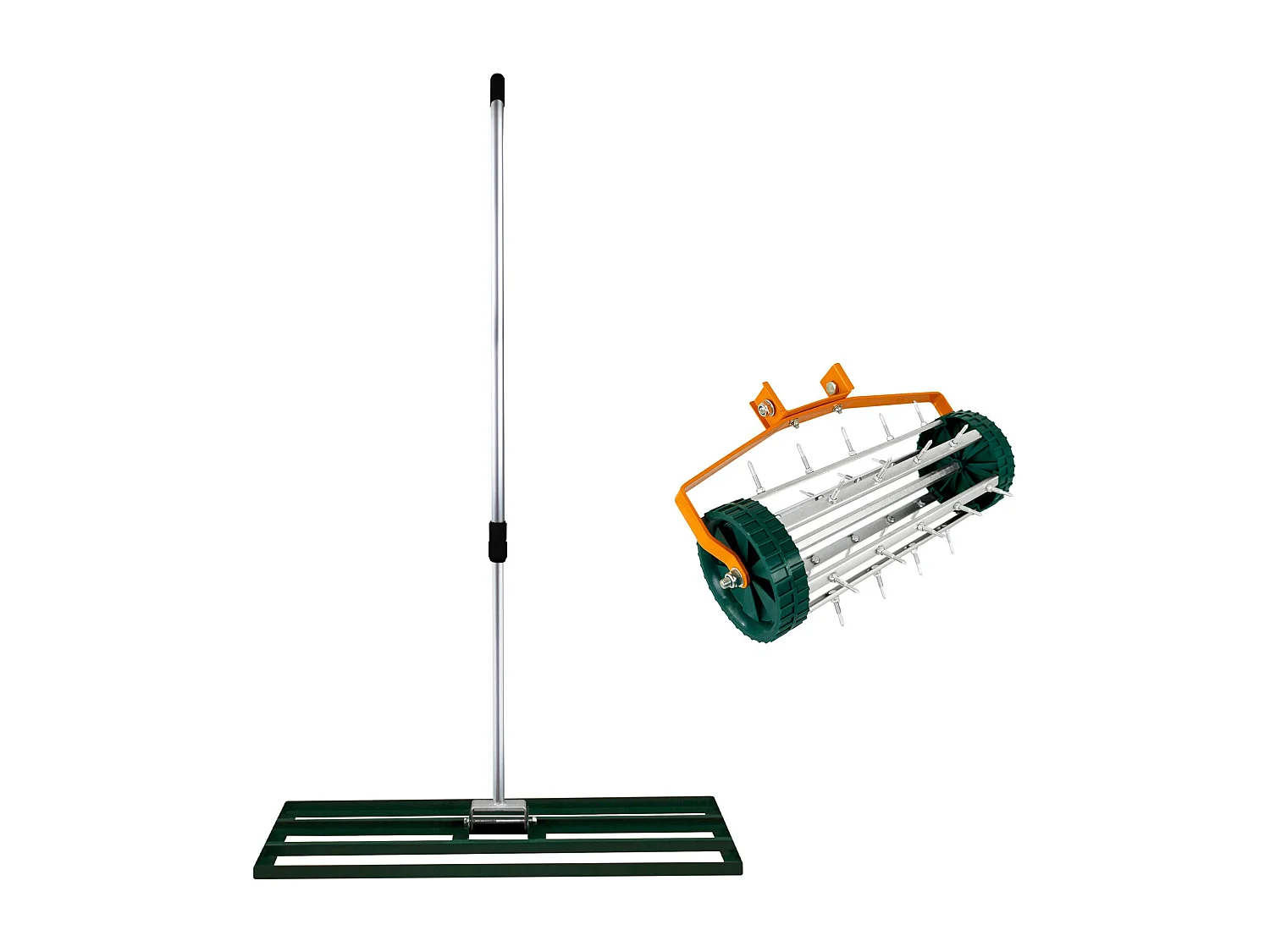 100 cm wyrównywacz i aerator trawnika – zielony 4798113