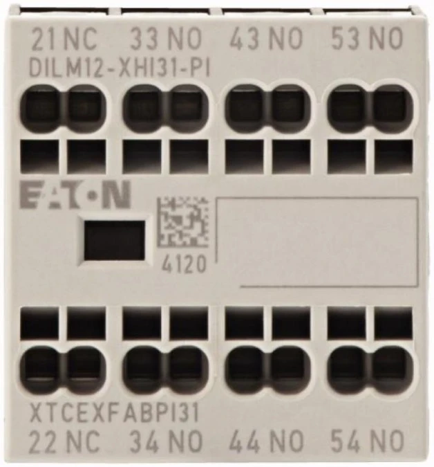 Moduł styków pomocniczych DILM12‑XHI31‑PI 4P 16A 3Z+1R mocowanie czołowe Push‑In 199459 - obrazek 1