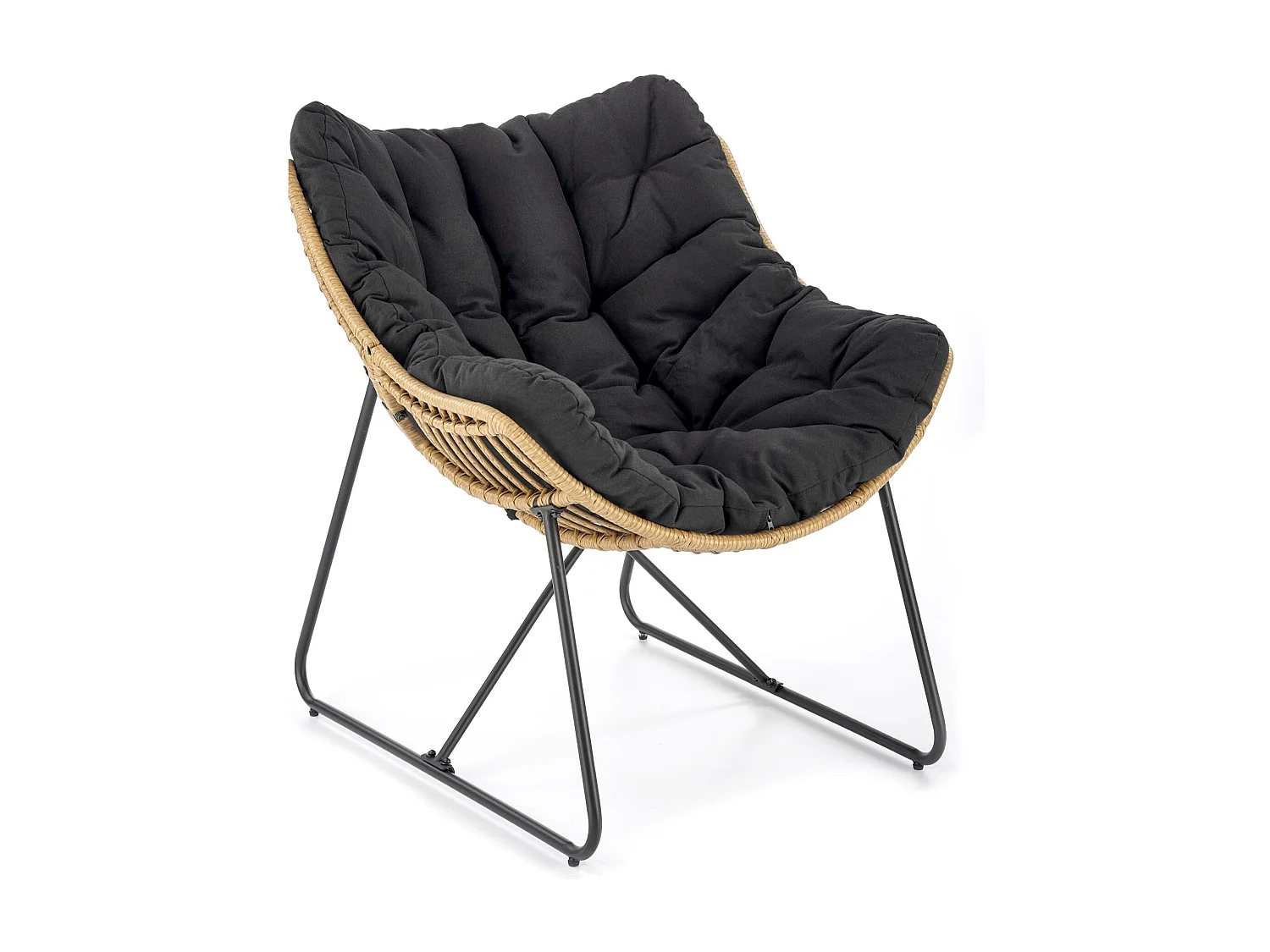Fotel WHISPER rattanowy czarny 2539163 - obrazek 1
