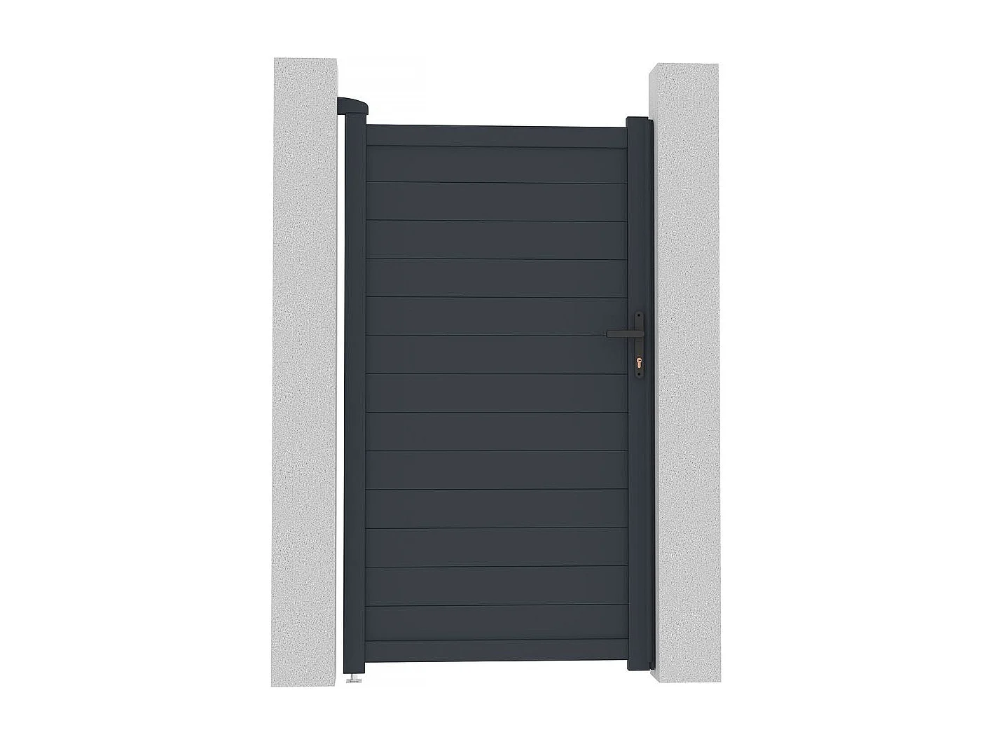 Furtka aluminiowa "Marc" - 101.2 x 180.9 cm - Szara 601503 - obrazek 1
