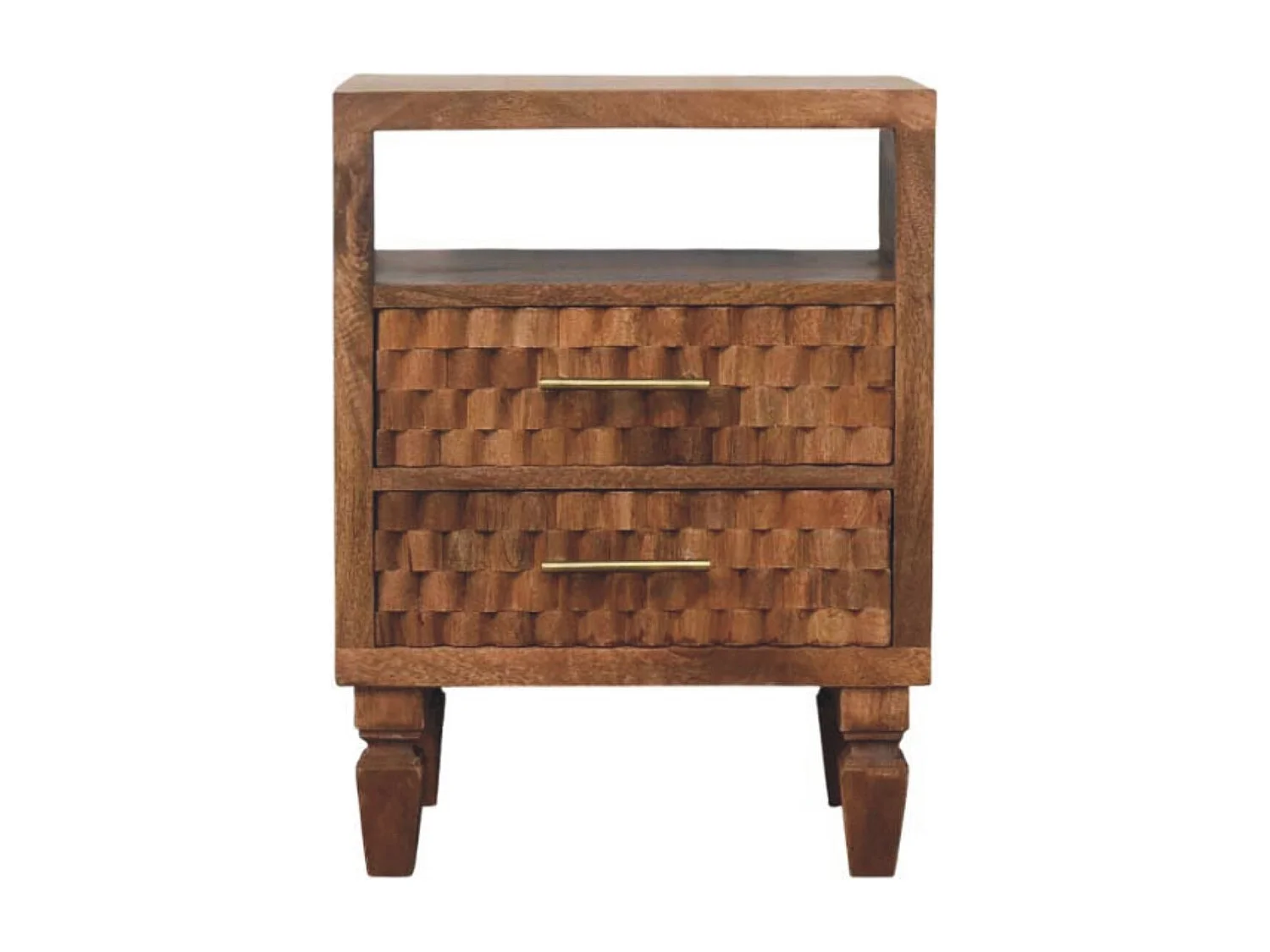 Artisan Furniture Lite drewno Szafka Nocna Arno w Odcieniu Złotego Tiku 4794530 - obrazek 1