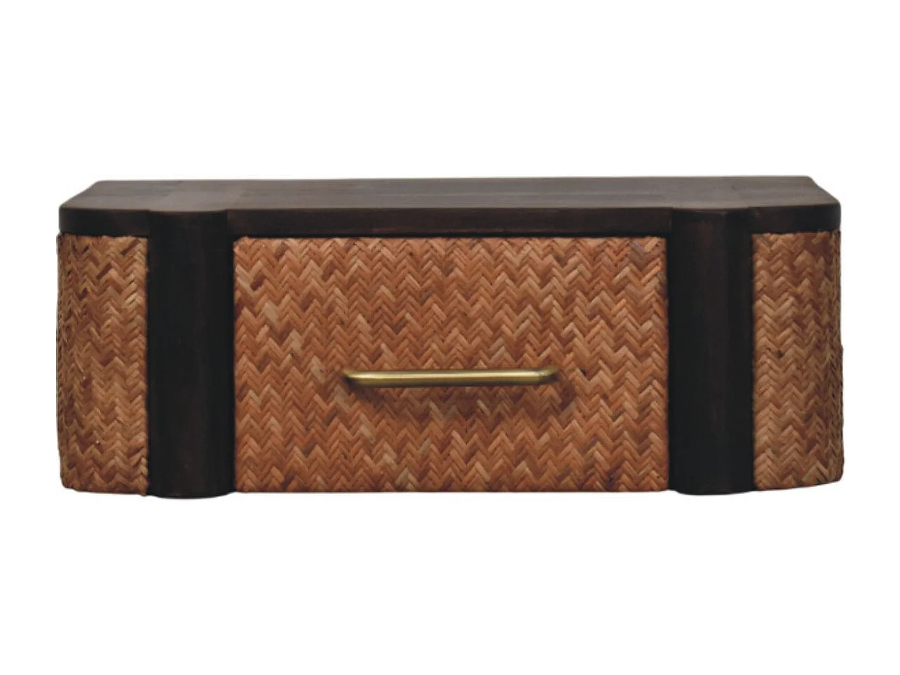 Artisan Furniture Lite drewno Wisząca Szuflada z Rattanu o Zaokrąglonym Kształcie 4794637 - obrazek 1