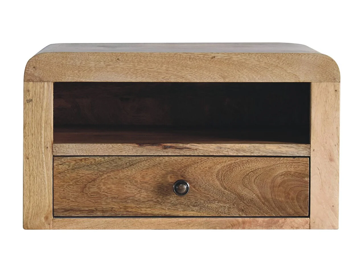 Artisan Furniture Lite drewno Solidna Wisząca Szafka Nocna w Odcieniu Dębowym 4794570 - obrazek 1
