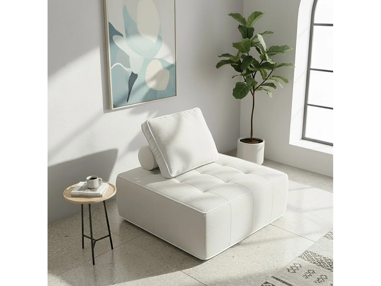 Coco Living Fotel Zen 1-osobowy – biały 4838396