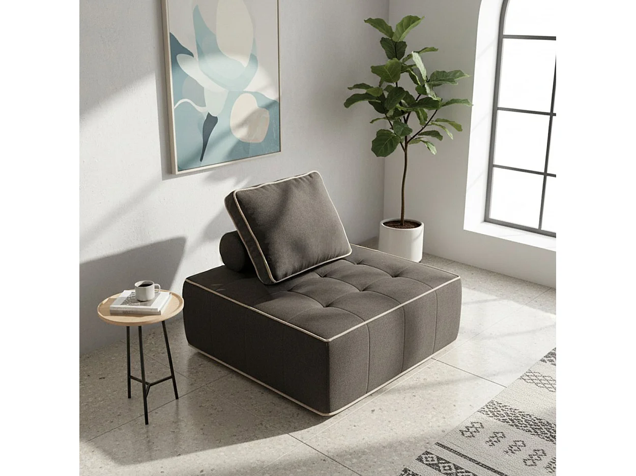 Coco Living Fotel Zen 1-osobowy – czekoladowy i piaskowy 4838388
