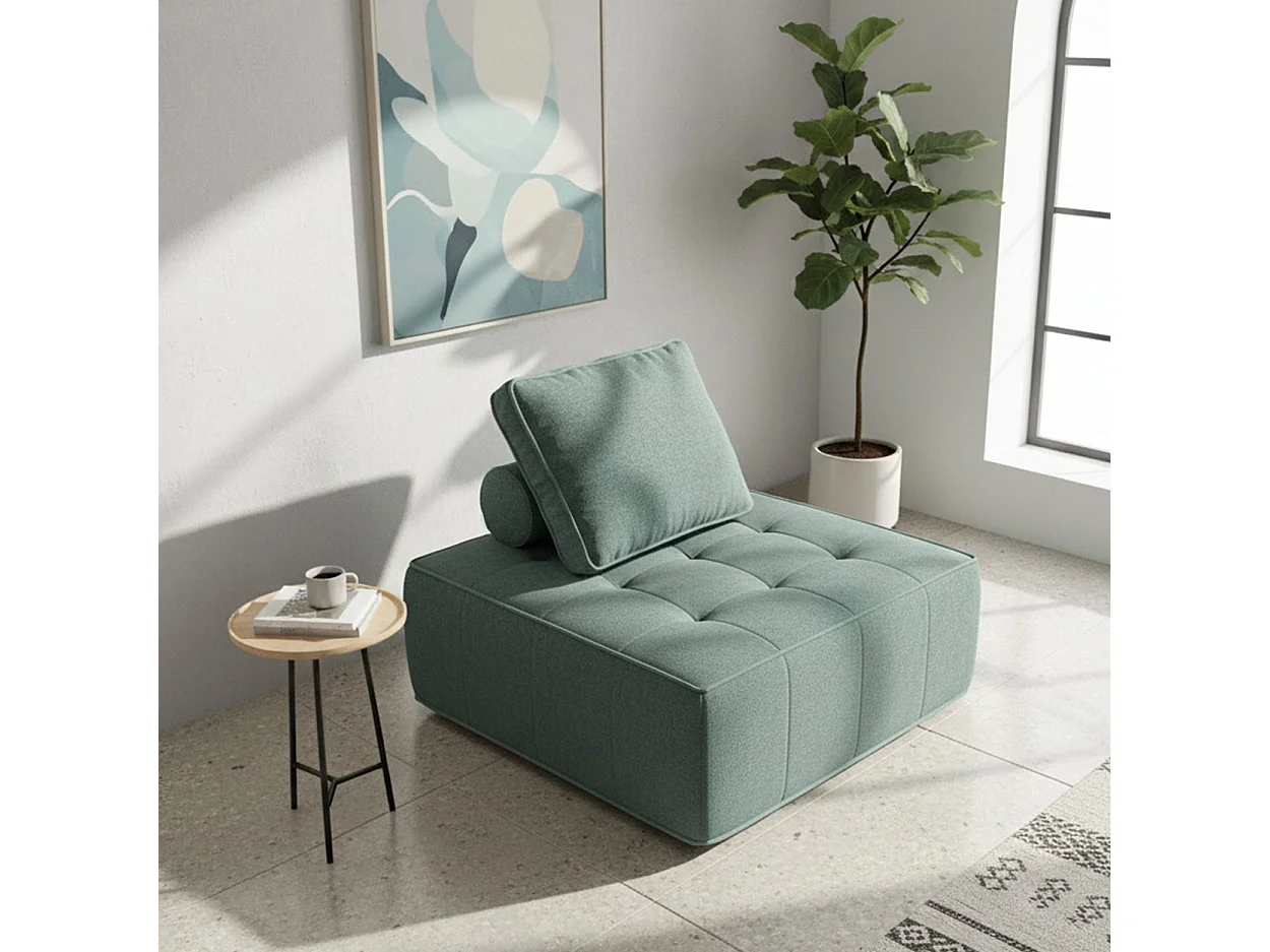 Coco Living Fotel Zen 1-osobowy – szałwia 4838391 - obrazek 1