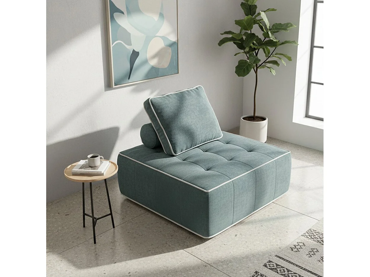Coco Living Fotel Zen 1-osobowy – szałwia i biały 4838400 - obrazek 1