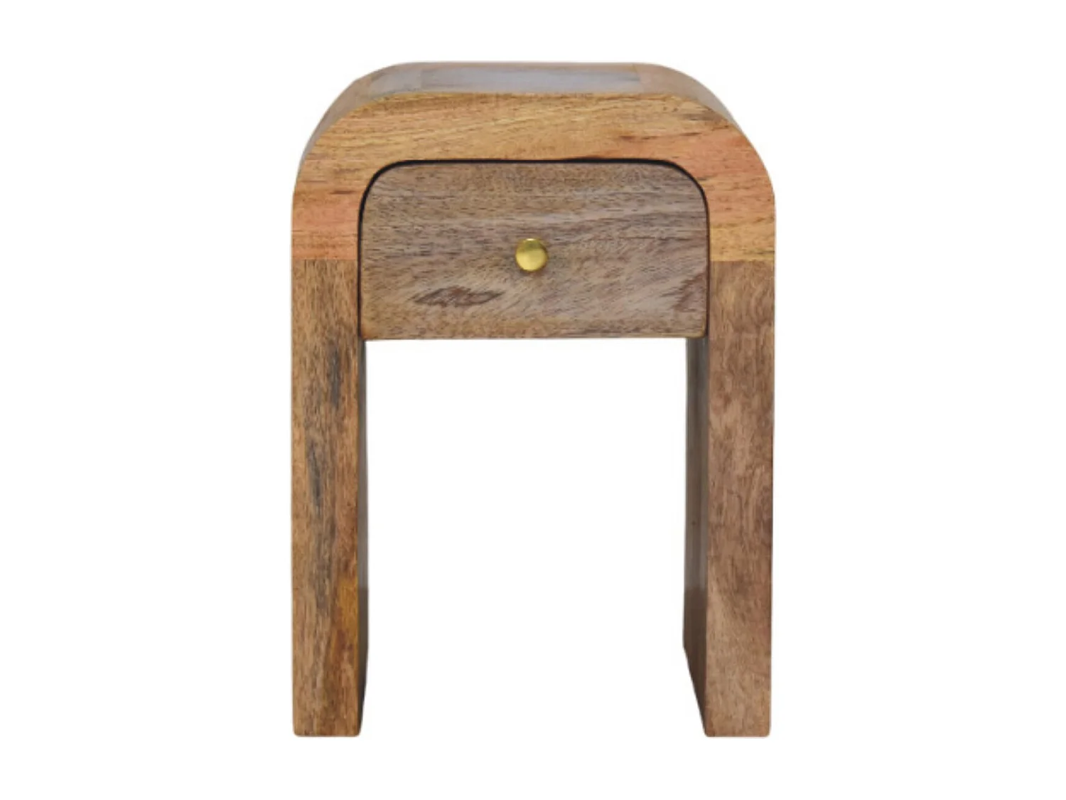 Artisan Furniture Lite drewno Mini Szafka Nocna Darcy w Odcieniu Dębowym z Zaokrąglonymi Krawędziami 4794528 - obrazek 1