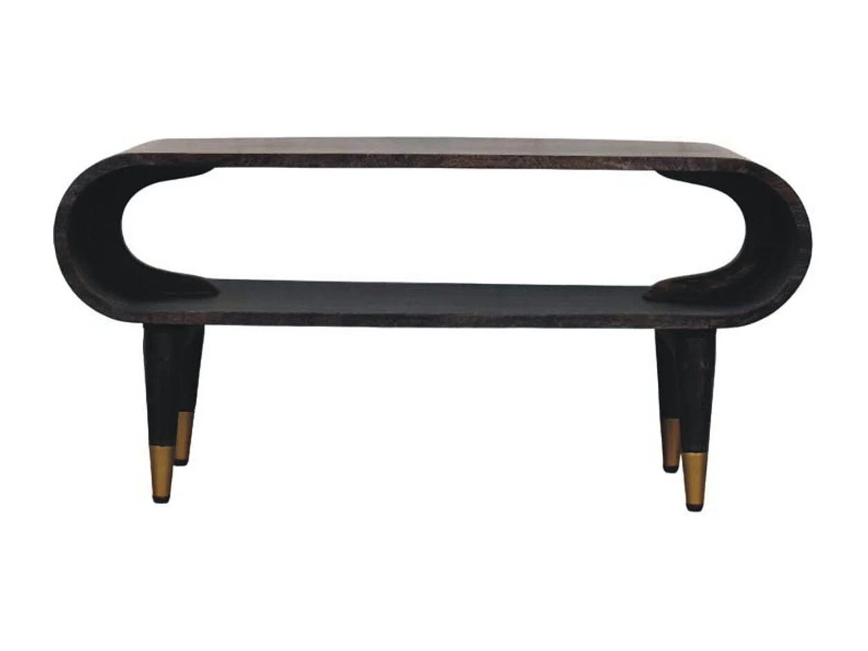 Artisan Furniture Lite drewno Szafka RTV z Zaokrąglonymi Krawędziami i Mosiężnymi Akcentami 4794664