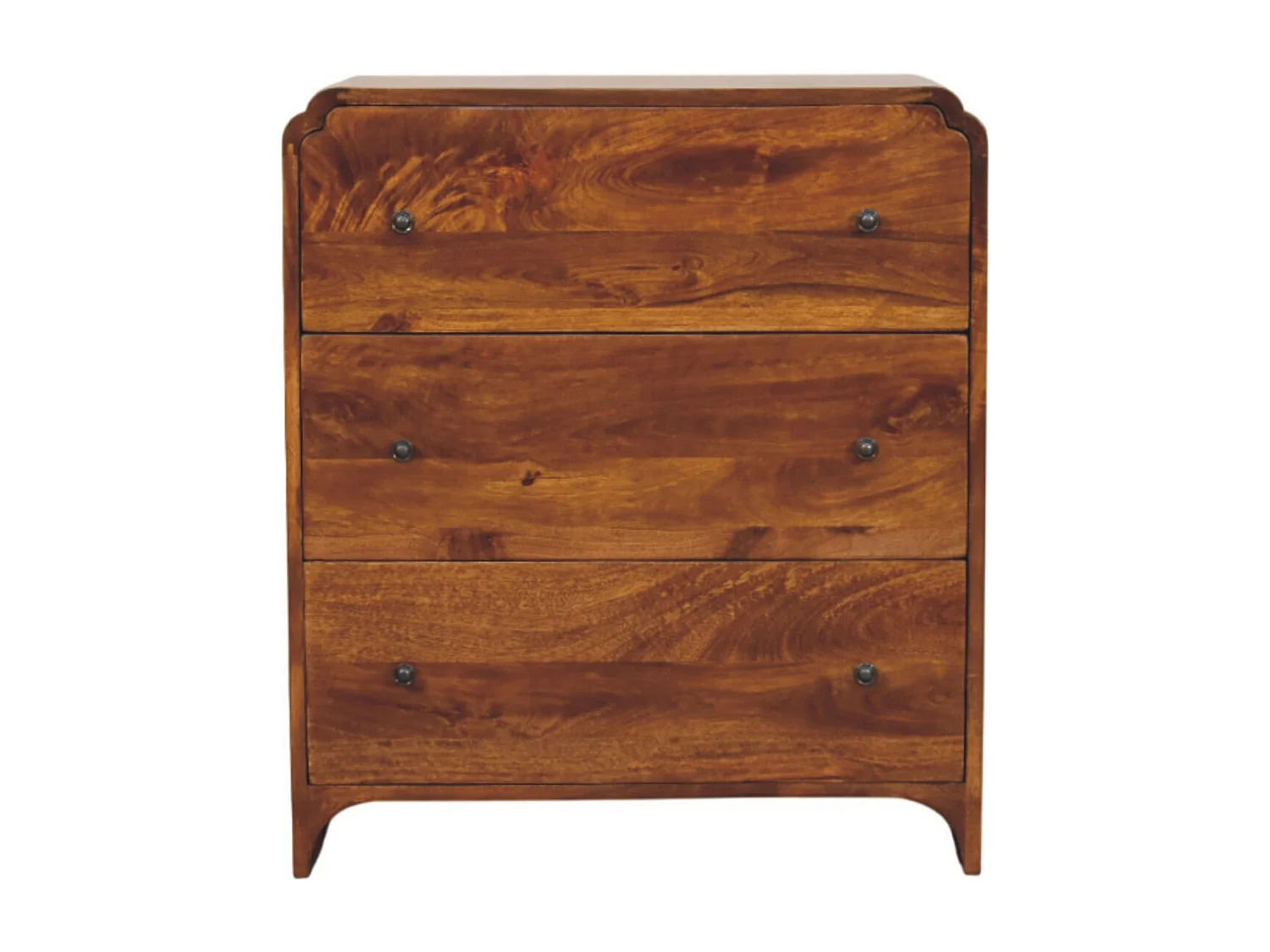Artisan Furniture Lite drewno Komoda Newton z 3 Szufladami w Odcieniu Kasztanowym 4794639 - obrazek 1