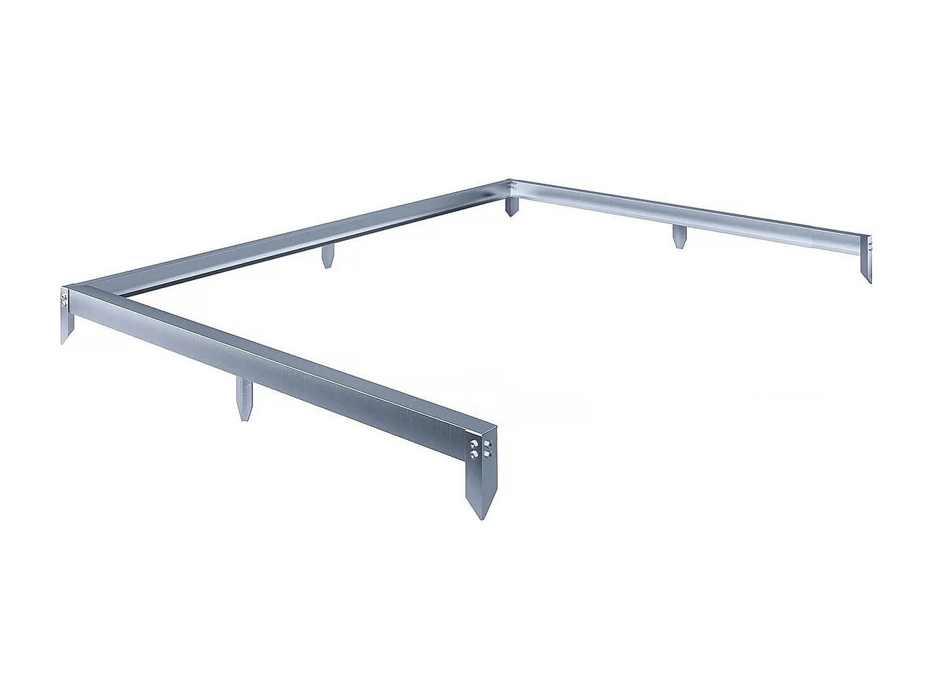 Aluminiowa podstawa do szklarni „Basilic” – 2,37 m² – Szara 4845481